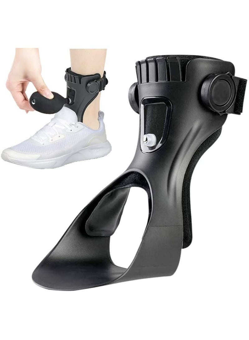 Bukela Foot Drop Orthosis Upgraded Medical Foot Up Ankle Foot Brace Support with Inflatable Airbag for Hemiplegia Stroke Walking Foot Stabilizer Rehabilitation Training Equipment - Image 1